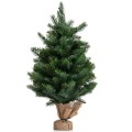24 Inch Tabletop Fir Artificial Christmas Tree with LED Lights - Gallery View 7 of 10