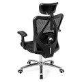 Adjustable Height Mesh Swivel High Back Office Chair - Gallery View 5 of 11