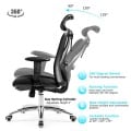 Adjustable Height Mesh Swivel High Back Office Chair - Gallery View 6 of 11