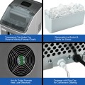 48 lbs Stainless Self-Clean Ice Maker with LCD Display - Gallery View 10 of 13