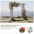 82 x 20.5 Inch Metal Garden Arch for Various Climbing Plant