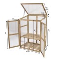 Garden Portable Wooden Raised Plants Greenhouse - Gallery View 9 of 11