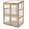 Garden Portable Wooden Raised Plants Greenhouse - Gallery View 6 of 11