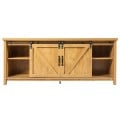 TV Stand Media Center Console Cabinet with Sliding Barn Door for TVs Up to 65 Inch - Gallery View 33 of 47