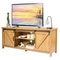 TV Stand Media Center Console Cabinet with Sliding Barn Door for TVs Up to 65 Inch - Gallery View 26 of 47