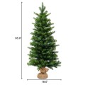 3 Feet Tabletop Battery Operated Christmas Tree with LED lights - Gallery View 4 of 9