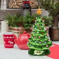 15 Inch Pre-Lit Hand-Painted Ceramic National Christmas Tree - Gallery View 1 of 23