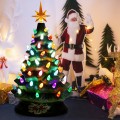 15 Inch Pre-Lit Hand-Painted Ceramic National Christmas Tree - Gallery View 6 of 23