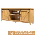 TV Stand Media Center Console Cabinet with Sliding Barn Door for TVs Up to 65 Inch - Gallery View 34 of 47