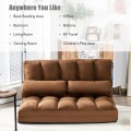 6-Position Foldable Floor Sofa Bed with Detachable Cloth Cover - Gallery View 30 of 51