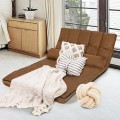 6-Position Foldable Floor Sofa Bed with Detachable Cloth Cover - Gallery View 33 of 51
