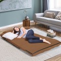 6-Position Foldable Floor Sofa Bed with Detachable Cloth Cover - Gallery View 34 of 51