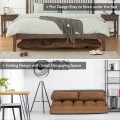 6-Position Foldable Floor Sofa Bed with Detachable Cloth Cover - Gallery View 37 of 51