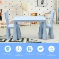3 Pieces Multifunction Activity Kids Play Table and Chair Set - Gallery View 3 of 40