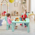 3 Pieces Multifunction Activity Kids Play Table and Chair Set - Gallery View 32 of 40