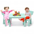 3 Pieces Multifunction Activity Kids Play Table and Chair Set - Gallery View 36 of 40