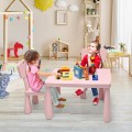 3 Pieces Multifunction Activity Kids Play Table and Chair Set - Gallery View 12 of 40