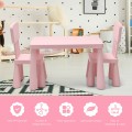 3 Pieces Multifunction Activity Kids Play Table and Chair Set - Gallery View 13 of 40