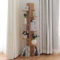 7-Tier Wooden Bookshelf with 8 Open Well-Arranged Shelves - Gallery View 6 of 60