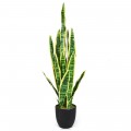 35.5 Inch Indoor-Outdoor Decoration Fake Artificial Snake Plant - Gallery View 3 of 9