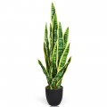 35.5 Inch Indoor-Outdoor Decoration Fake Artificial Snake Plant - Gallery View 7 of 9