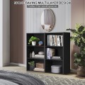 3 Open Shelf Bookcase Modern Storage Display Cabinet - Gallery View 28 of 32