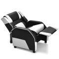 Kids Youth PU Leather Gaming Sofa Recliner with Headrest and Footrest - Gallery View 52 of 65