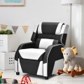 Kids Youth PU Leather Gaming Sofa Recliner with Headrest and Footrest - Gallery View 50 of 65