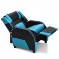 Kids Youth PU Leather Gaming Sofa Recliner with Headrest and Footrest - Gallery View 26 of 65