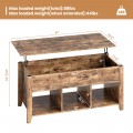 Wood Lift Top Coffee Table with Storage Lower Shelf - Gallery View 14 of 30