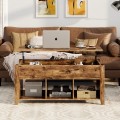 Wood Lift Top Coffee Table with Storage Lower Shelf - Gallery View 16 of 30