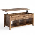 Wood Lift Top Coffee Table with Storage Lower Shelf - Gallery View 19 of 30