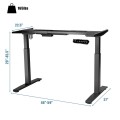 Adjustable Electric Stand Up Desk Frame - Gallery View 4 of 22