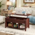 Wood Lift Top Coffee Table with Storage Lower Shelf - Gallery View 1 of 30