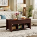 Wood Lift Top Coffee Table with Storage Lower Shelf - Gallery View 7 of 30