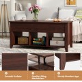 Wood Lift Top Coffee Table with Storage Lower Shelf - Gallery View 2 of 30