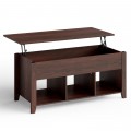 Wood Lift Top Coffee Table with Storage Lower Shelf - Gallery View 9 of 30
