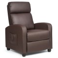 Recliner Massage Wingback Single Chair with Side Pocket - Gallery View 27 of 36