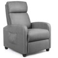 Recliner Massage Wingback Single Chair with Side Pocket - Gallery View 3 of 36