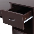 Compact Computer Desk with Drawer and CPU Stand - Gallery View 10 of 34