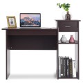 Compact Computer Desk with Drawer and CPU Stand - Gallery View 8 of 34