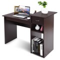 Compact Computer Desk with Drawer and CPU Stand - Gallery View 6 of 34