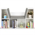 6-Cubby Kid Storage Bookcase Cushioned Reading Nook - Gallery View 9 of 23