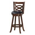 24 Inch Counter Height Upholstered Swivel Bar Stool with Cushion Seat - Gallery View 16 of 23