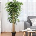 5-Feet Artificial Bamboo Silk Tree Indoor-Outdoor Decorative Planter - Gallery View 1 of 12