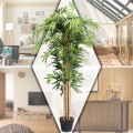 5-Feet Artificial Bamboo Silk Tree Indoor-Outdoor Decorative Planter - Gallery View 4 of 12