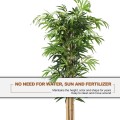 5-Feet Artificial Bamboo Silk Tree Indoor-Outdoor Decorative Planter - Gallery View 5 of 12