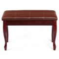 Solid Wood PU Leather Piano Bench with Storage - Gallery View 17 of 21