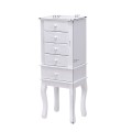 Wood Freestanding Armoire Storage Jewelry Cabinet - Gallery View 15 of 15