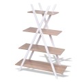X-Shape 4-Tier Display Shelf Rack Potting Ladder - Gallery View 7 of 7
